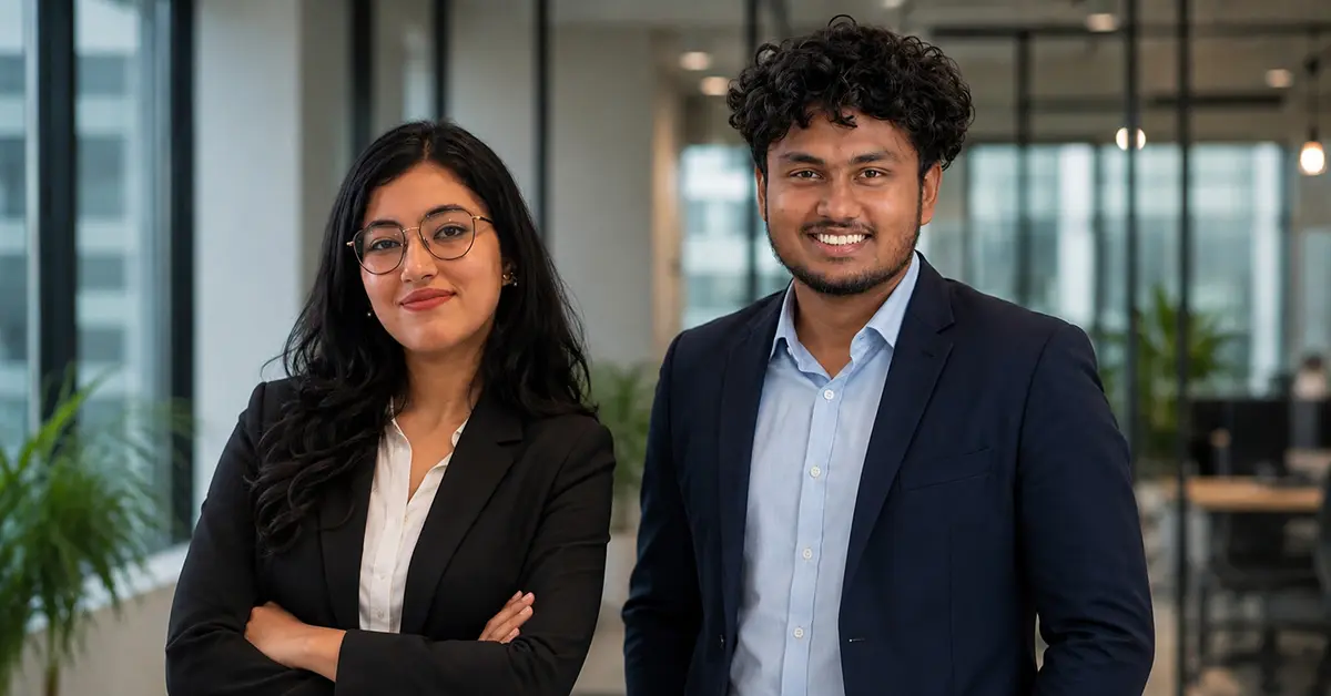 Suman Kurshid and Ajmal Shukoor, Founders of Oratraex.