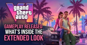Grand Theft Auto VI Gameplay featuring Jason and Lucia in Vice City.